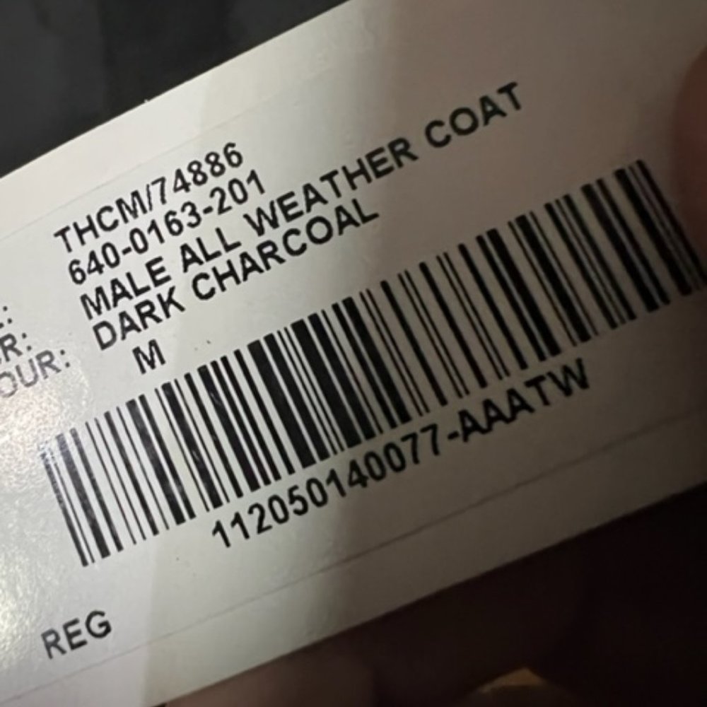 Charcoal All Weather Coat - Picture 6 of 7
